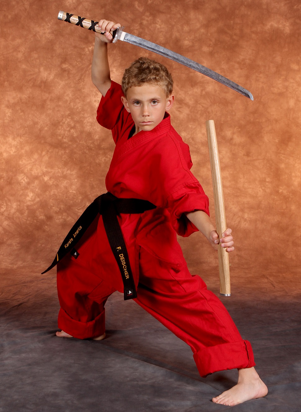Confident Karate Kid!